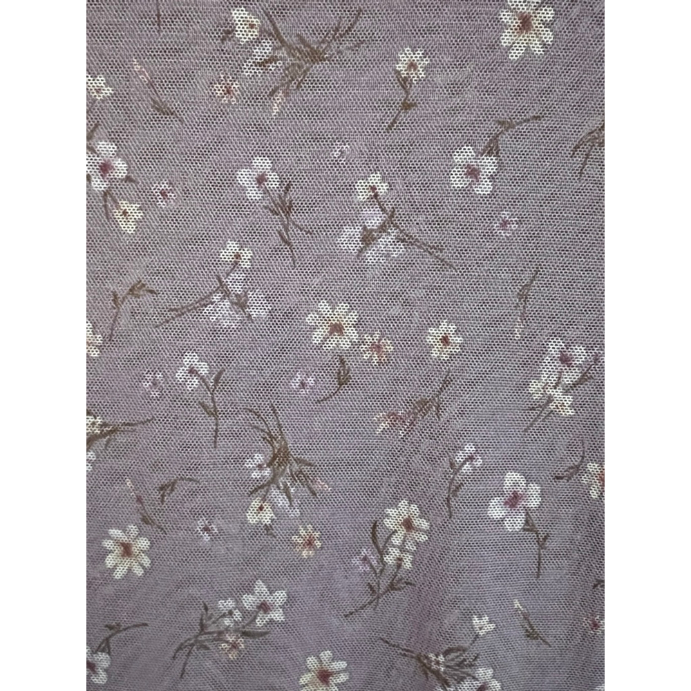 Hem & Thread Purple Floral Long Sleeve Shirt Womens Size S EUC - Picture 5 of 8